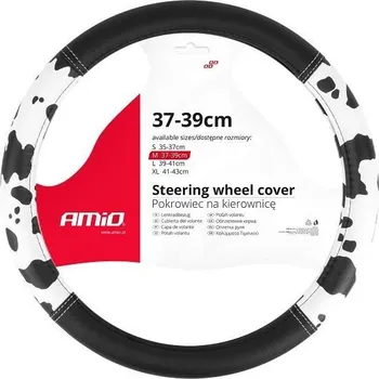 Potah na volant Potah volantu SWC-60-M 37-39cm černo-bílý, AMIO