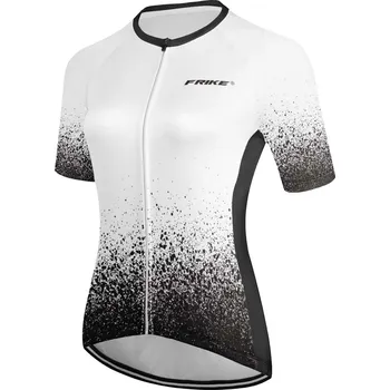 cyklistický dres Dámský cyklistický dres, Frike®, B4, bílá černá, 2023 Velikost: XL