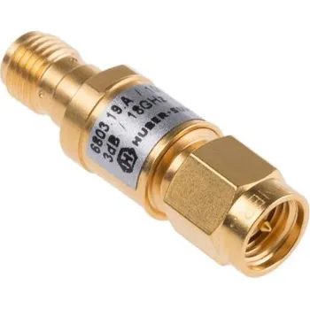 Modelová železnice Rádiový zeslabovač, 50Ω, SMA, rozhraní: Zástrčka SMA na zásuvku 3dB, DC → 18GHz