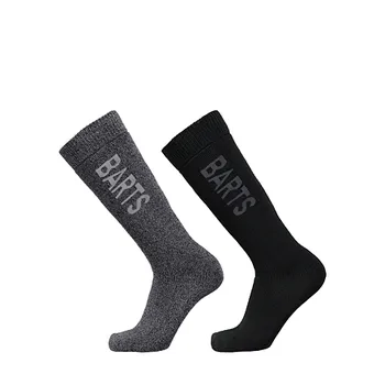 Pánské ponožky Ponožky Barts BASIC SKISOCK 2 PACK Anthracite & Black velikost 39-42