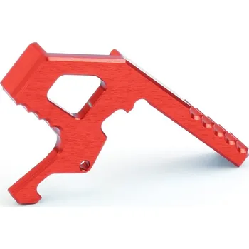 Airsoft RetroArms CNC zvětšení natahovací páky M4, typ A - Červená