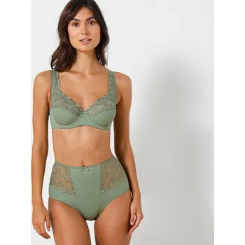 Podprsenka Blancheporte Zmenšující podprsenka Batlow zn. Confidence Lingerie, s kosticemi zelená 110C