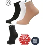 Antibakteriální kotníkové ponožky Silver Aktive 47-49 šedá