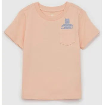 Dívčí tričko GAP Dětské tričko s kapsičkou Brannan - Kluci GAP krémová 2837155