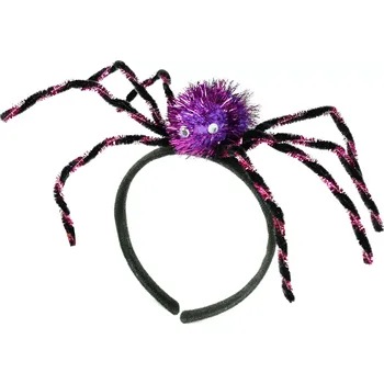 Karnevalový doplněk Čelenka halloween s pavoukem