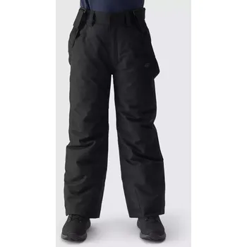 Snowboardové kalhoty Chlapecké lyžařské kalhoty 4F černá 2697522