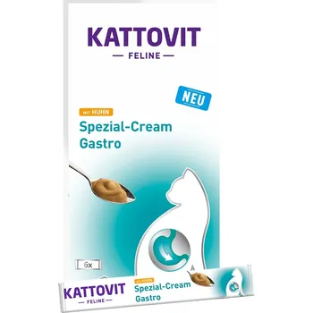 Pamlsek pro kočku Kattovit Gastro speciální krém 6 × 15 g
