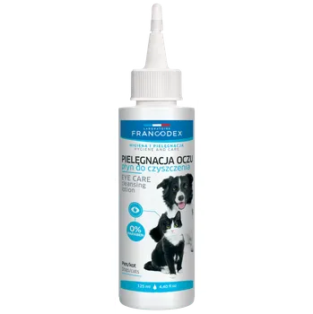 Lék pro psa a kočku FRANCODEX Výplach očí pro psy a kočky 125ml