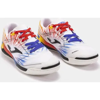 Pánská sálová obuv JOMA INVICTO MEN 2476 SÁLOVKY PÁNSKÉ - Bílá, Červená - velikost 7,5 uk