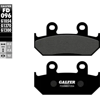 Brzdová destička BRZDOVÉ DESTIČKY POLOKOVOVÉ FD096G1054