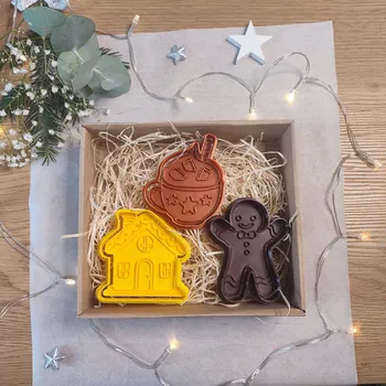Kosmetická sada Perníková sada | Vánoční pečení Dárkové balení: NE | Dárková sada vykrajovátek