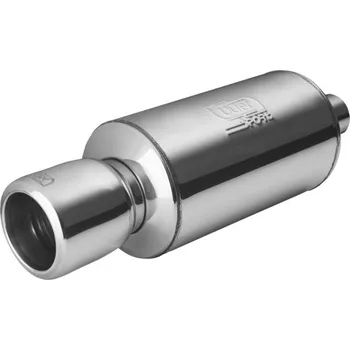 Zadní díl výfuku ULTER SPORT Sportovní výfuk 1x 100mm - NEREZ NRS-001, univerzální Průměr vstupu: 45 mm