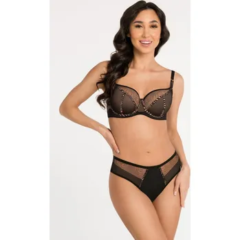 Kalhotky Gorseani K 881 Gisel Brazilské kalhotky S-2XL černá S