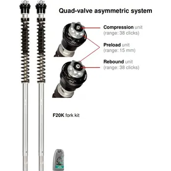 Matris Dampers Itálie Ducati DIAVEL 1200 10/16 Náboje předních vidlic ''fork cartridge kit'' F20K