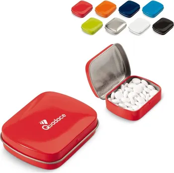 Bonbon Bonbóny v kovové hranaté krabičce 250ks