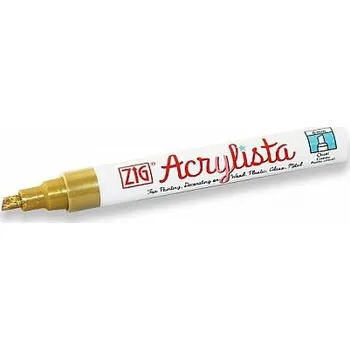 Kuretake Akrylový fix ZIG Acrylista Chisel 6 mm - 101 Gold