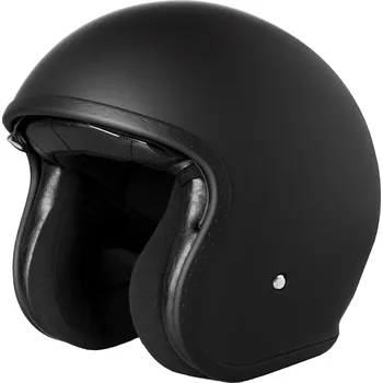 Helma na motorku Otevřená helma na motorku Street Racer Shadow II matná černá L