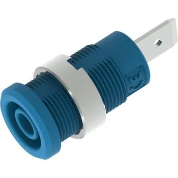 Elektrická zásuvka Banánková zásuvka, 36A, 4 mm, 1kV, Modrá, Samice
