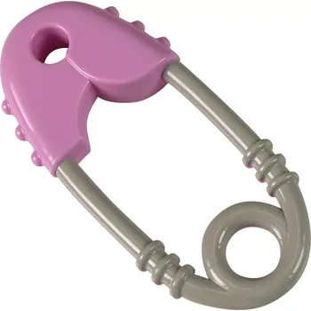 Hračka pro kojence Rappa Chrastítko špendlík-růžovo-šedý