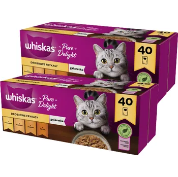 Krmivo pro kočku WHISKAS Adult sáčky 80 x 85 g Drůbeží hranolky
