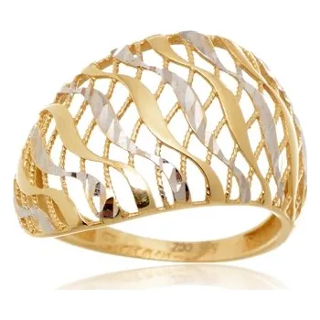 Prsten Dámský prsten ze žlutého zlata PR0333F + DÁREK ZDARMA