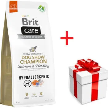 Volný čas BRIT CARE Dog Hypoallergenic Dog Show Champion Salmon & Herring 12kg + překvapení