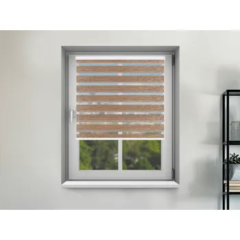 Roleta FEXI Zatemňovací Roleta Den a noc, Blackout II., Zlato-hnědá, E 082 v MAXI kazetě, 150x30 cm, Strana a barva mechanismu: Pravá -…