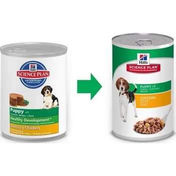 Krmivo pro psa HILL'S SP Science Plan Canine Puppy Chicken 370g - konzerva