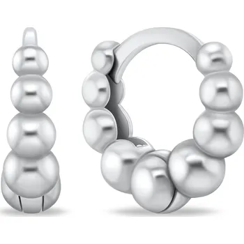 Náušnice Brilio Silver Originální kruhové náušnice EA875W + 2 měsíce na vrácení zboží