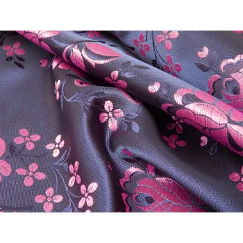 HEDVA ČESKÝ BROKÁT Ondrin 160 krojový brokát KVĚT POMNĚNKY modrá | 262