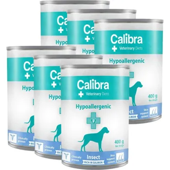 Calibra Veterinary Diets Dog Hypoallergenic Insect & Salmon 6x400 g