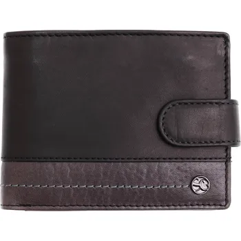 Peněženka Pánská kožená peněženka Segali 951.320.005 L černá + šedá + zip