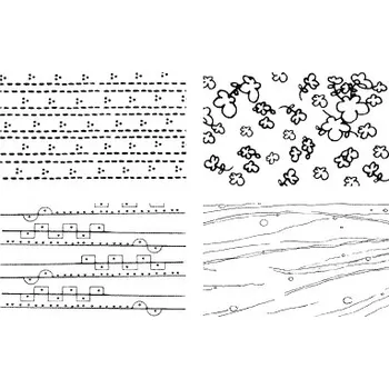 Dětské razítko Gelová razítka - Textura květ