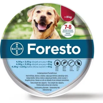 Antiparazitikum pro psa Foresto obojek pro psy nad 8 kg 70 cm x2 LEVNĚJŠÍ V SADĚ !!!!