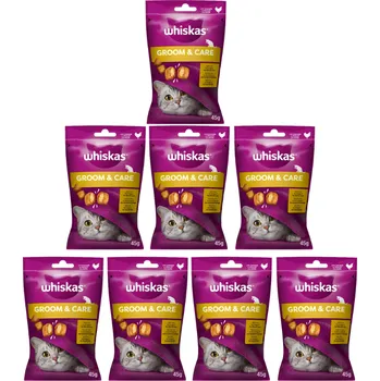 Krmivo pro kočku WHISKAS Healthy Shine 8x45g pamlsek pro kočky, s kuřecím masem