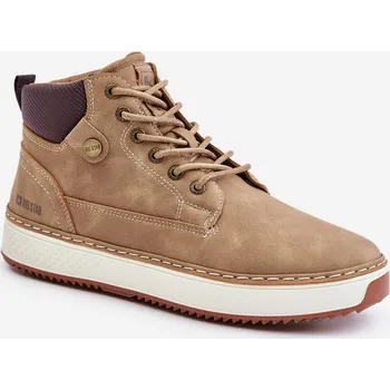 Pánská běžecká obuv Šněrovací Pánské Boty Big Star OO174560 Hi-Poly System Barva: Béžová, Velikost: 41