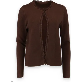 Dámský svetr Krátký kardigan/bolerko 5238 Itálie barva: hnědá