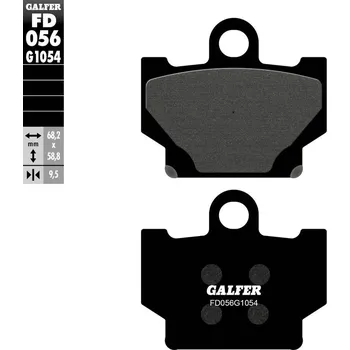 Brzdová destička BRZDOVÉ DESTIČKY POLOKOVOVÉ FD056G1054