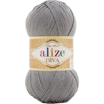 Příze Příze Alize Diva 343 - šedá