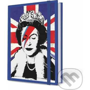 Doplněk ke knize Banksy notebook kráľovná15x21cm - CMA Group CMA Group