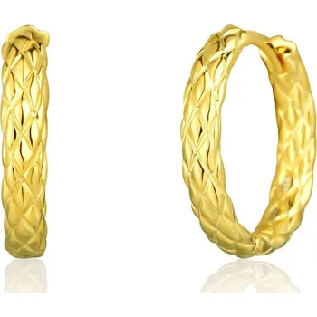 Módní doplněk JVD Vybroušené pozlacené náušnice SVLE1925XJ5GO00 + 2 měsíce na vrácení zboží