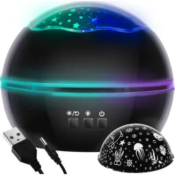 Gadget Malatec Noční lampa s projektorem černá LP16857