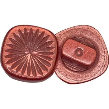 Knoflík Bellatex Knoflík 10x10 mm růžová