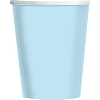 Jednorázové nádobí Kelímky světle modré papírové 8 ks 237 ml 9915403-218