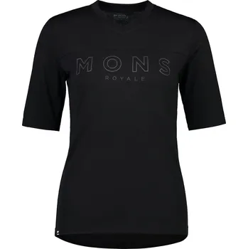 cyklistický dres Merino triko MONS ROYALE REDWOOD ENDURO VT WMNS black Velikost: XS