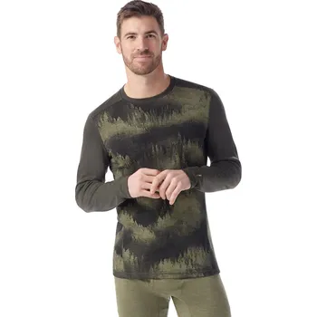 Oblečení a móda Pánské funkční triko Smartwool M Classic Thermal Merino Base Layer Crew Boxed Velikost: XL / Barva: zelená/černá