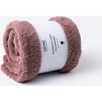 Dětská deka Tulimese Beránková deka starorůžová VÝBĚR ROZMĚRU DEKY: PRO MIMINKA: 75X100 CM