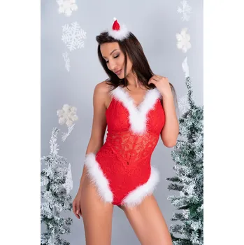 Dámské erotické prádlo LivCo Corsetti Fashion Naughty Santa Červená S/M