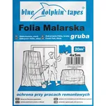 Blue Dolphin Fólie zakrývací silná 4 x 5 m  transparentní