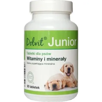 Dolvit Junior Plus - vitamíny a cheláty pro zdravý růst a vývoj mladých psů 90 tbl